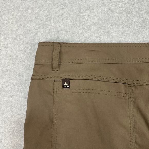 Prana Stretch Zion Cargo Short Mens 38x10 Brown Adjustable Waist UPF 50+ Hiking - Picture 6 of 11